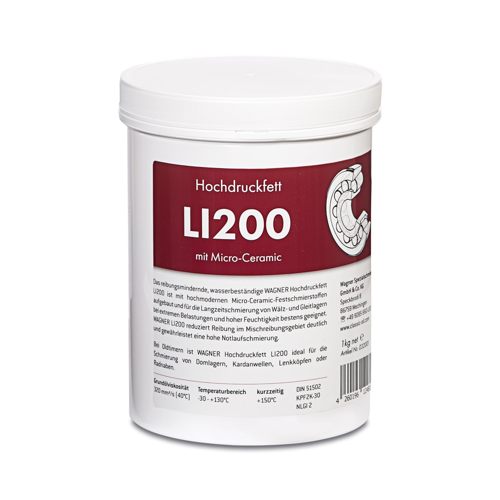 Langzeit-Hochdruckfett LI200 mit Micro-Ceramic