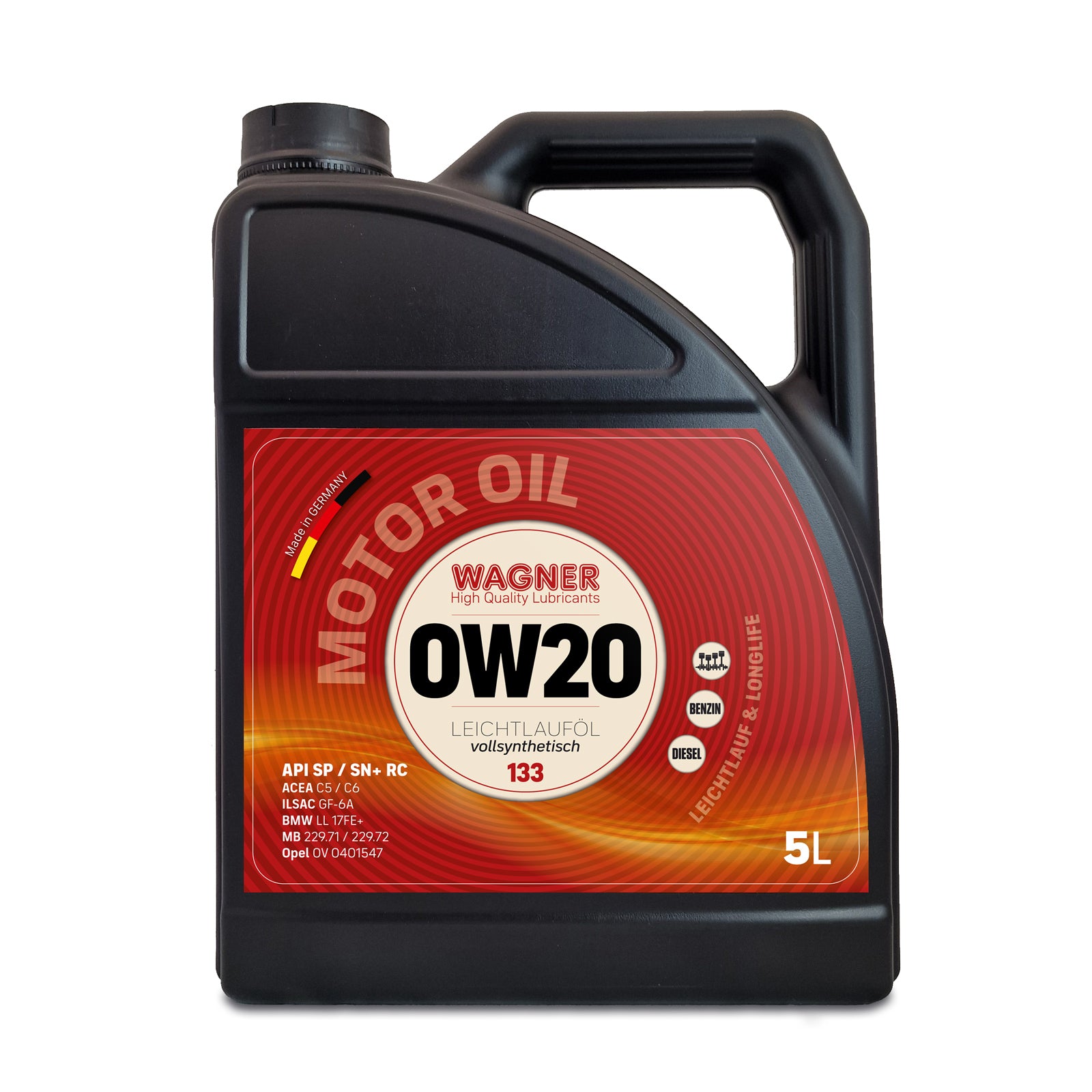 Longlife low-friction oil SAE 0W/20 fully synthetic