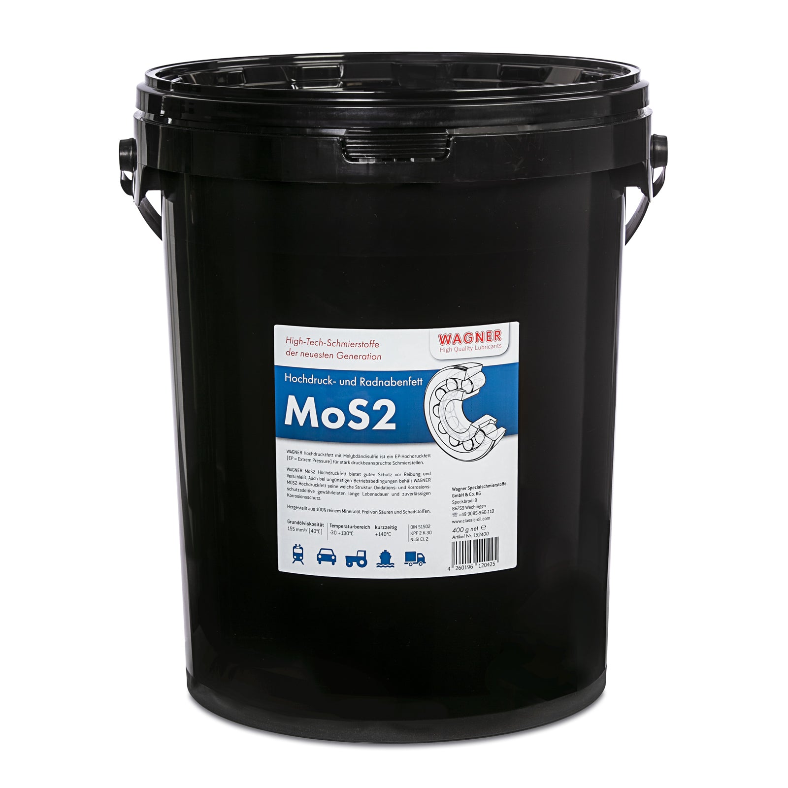 MoS2 Hochdruck- und Radnabenfett