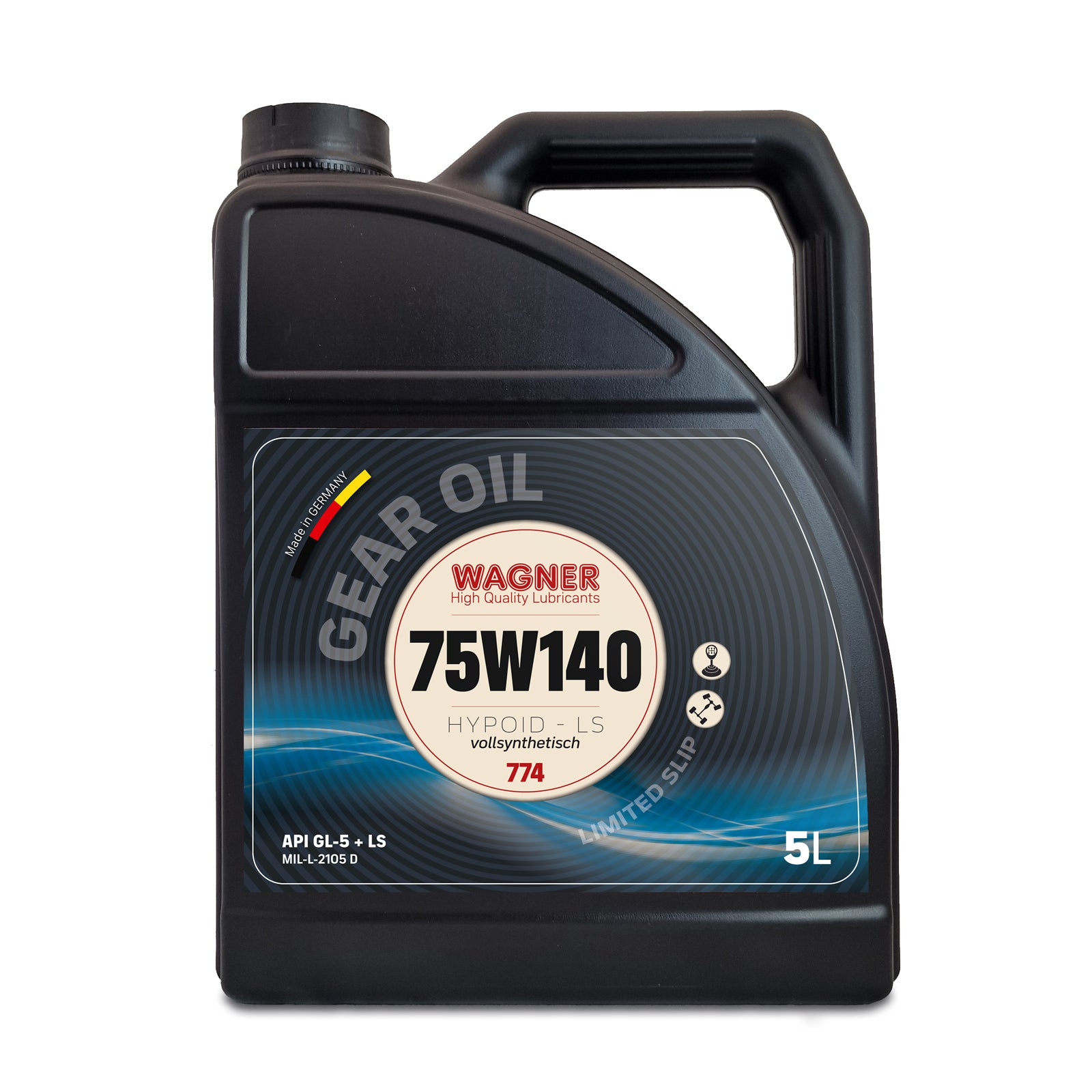 Hypoid gear oil SAE 75W/140 GL5 Limited Slip fully synthetic